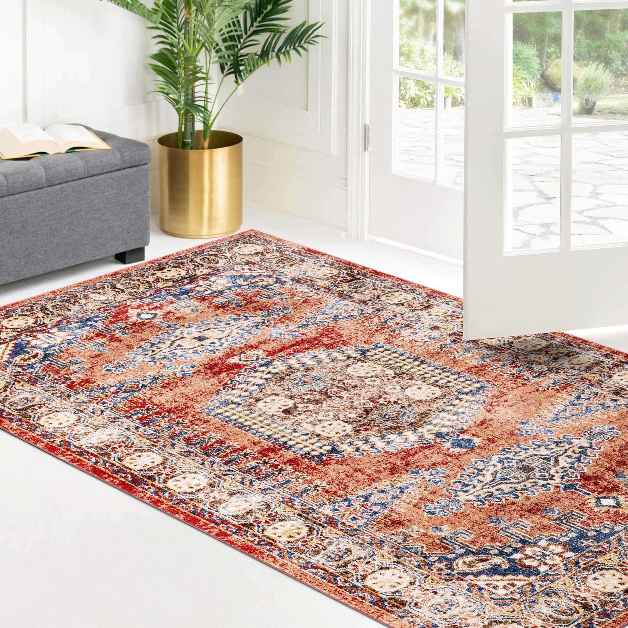 Eden Oasis Collection Area Rug -  Refuge (Terracotta)