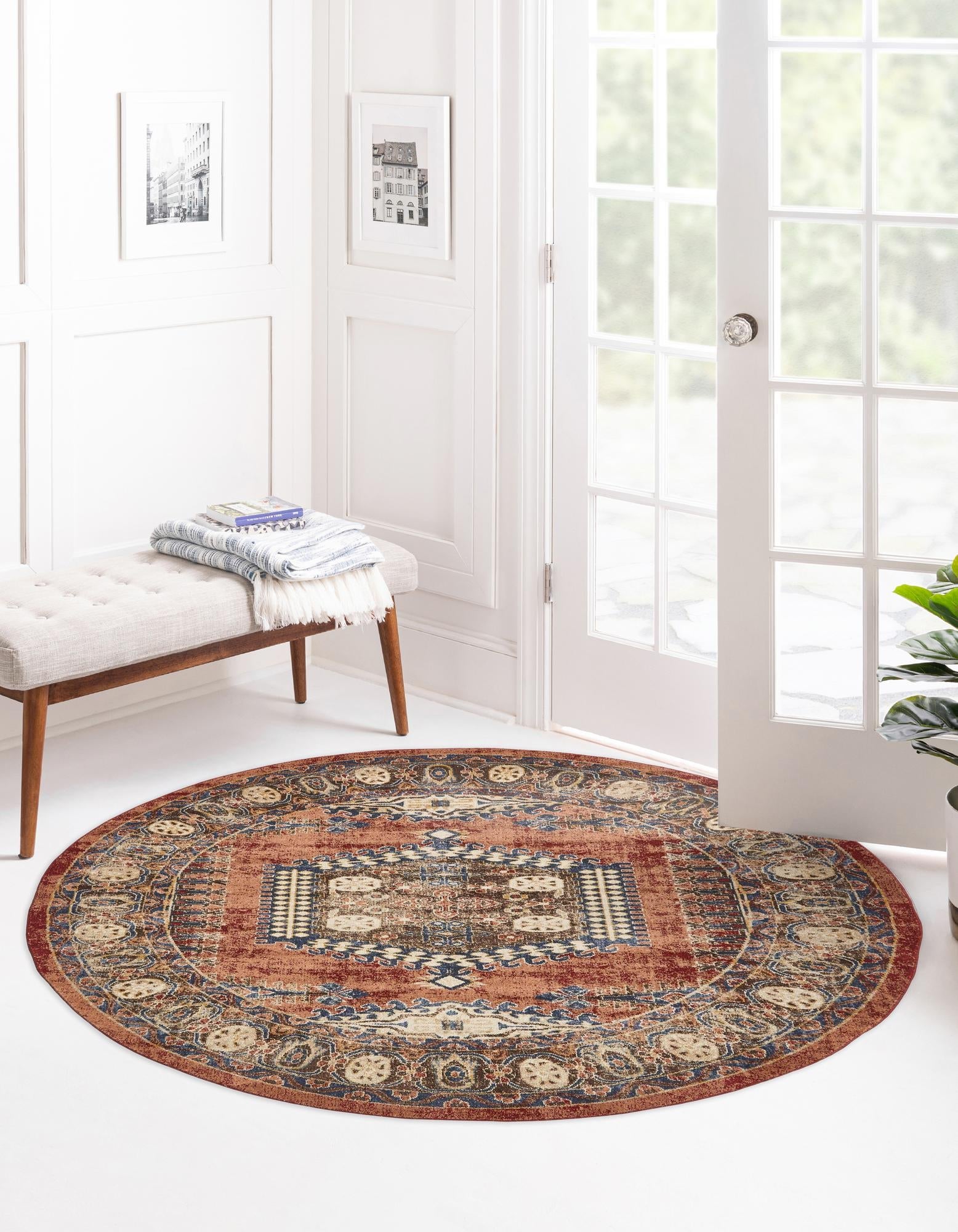 Eden Oasis Collection Area Rug -  Refuge (Terracotta)