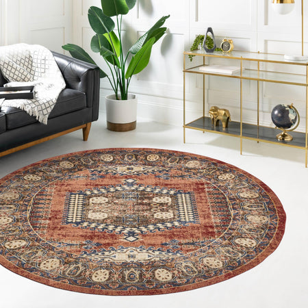 Eden Oasis Collection Area Rug -  Refuge (Terracotta)