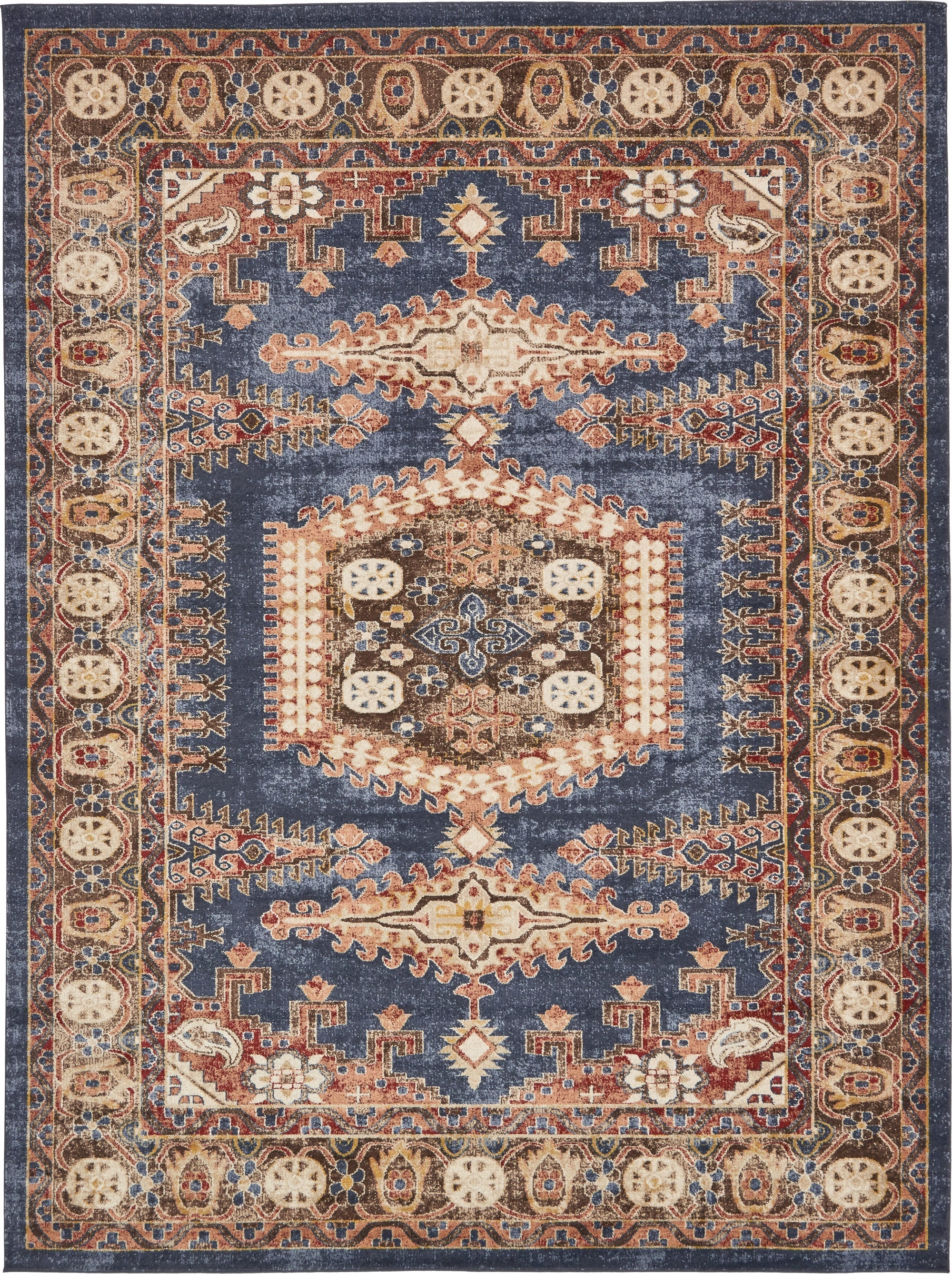 Eden Oasis Collection Area Rug -  Refuge (Dark Blue)