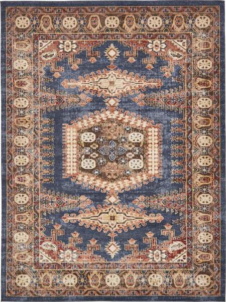 Eden Oasis Collection Area Rug -  Refuge (Dark Blue)