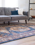 Eden Oasis Collection Area Rug -  Refuge (Dark Blue)