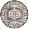 Eden Oasis Collection Area Rug -  Refuge (Blue) Round Blue  lifestyle 18