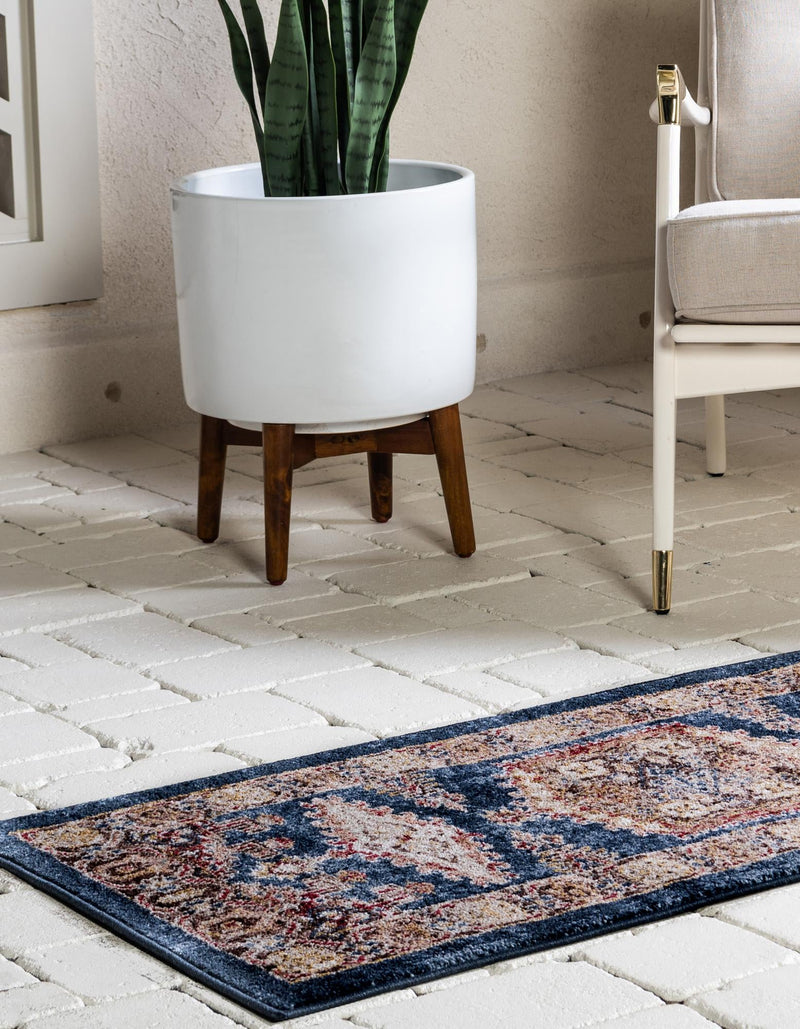 Eden Oasis Collection Area Rug -  Refuge (Blue) Runner Blue  lifestyle 29