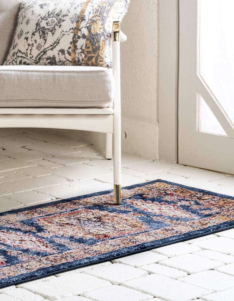 Eden Oasis Collection Area Rug -  Refuge (Blue) Runner Blue  lifestyle 36