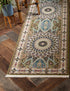 Persian Elegance Collection Area Rug -  Hamedan (Green)