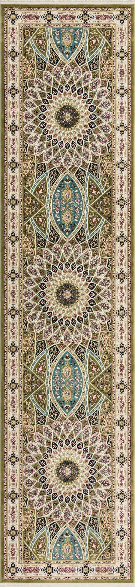 Persian Elegance Collection Area Rug -  Hamedan (Green)