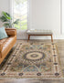 Persian Elegance Collection Area Rug -  Hamedan (Green)