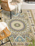 Persian Elegance Collection Area Rug -  Hamedan (Green)