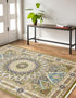 Persian Elegance Collection Area Rug -  Hamedan (Green)