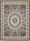 Persian Elegance Collection Area Rug -  Hamedan (Navy Blue) Rectangle Navy Blue Main