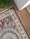 Persian Elegance Collection Area Rug -  Hamedan (Navy Blue) Rectangle Navy Blue  lifestyle 11