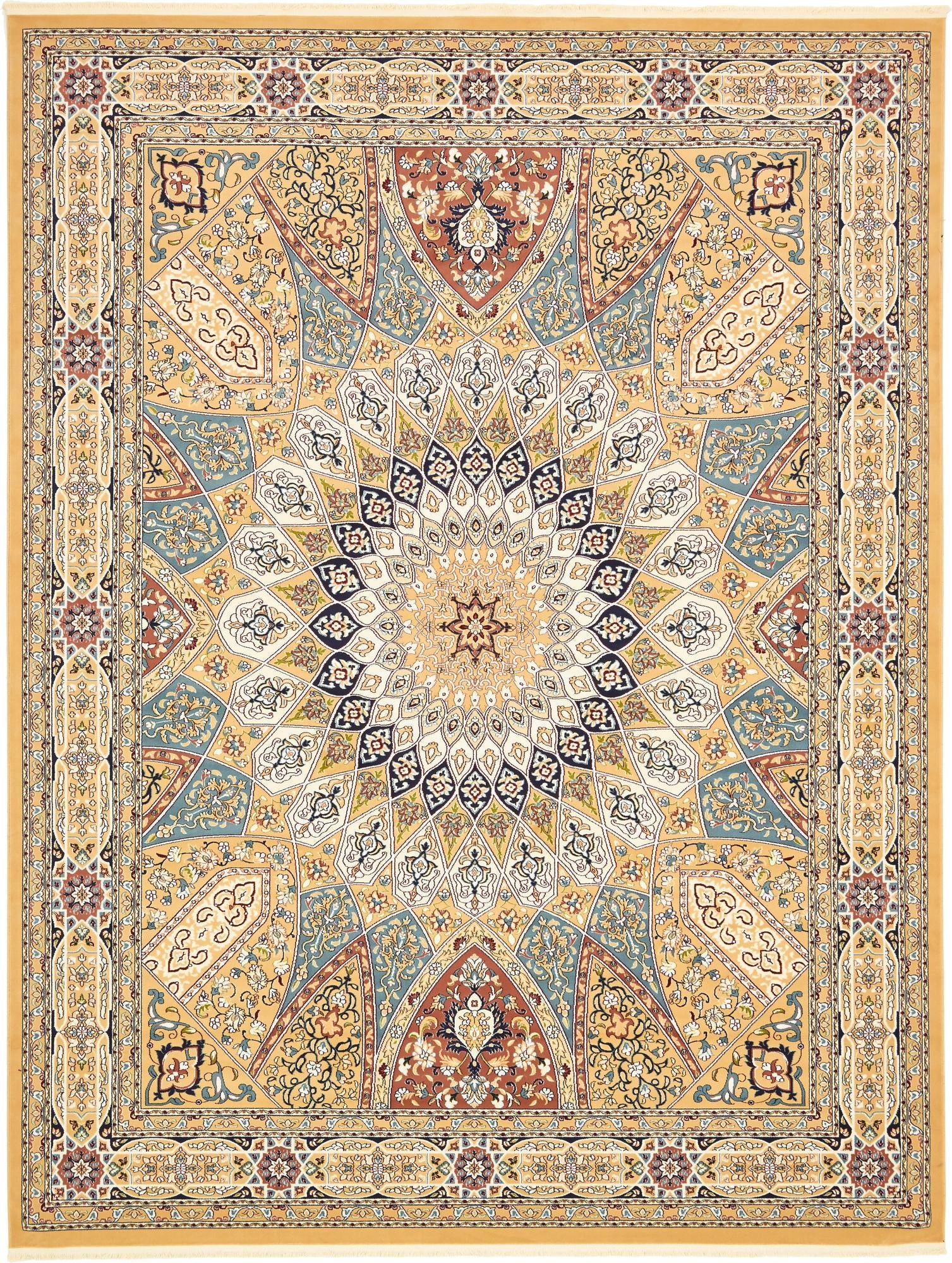 Persian Elegance Collection Area Rug -  Hamedan (Beige)