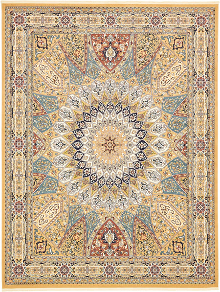 Persian Elegance Collection Area Rug -  Hamedan (Beige)