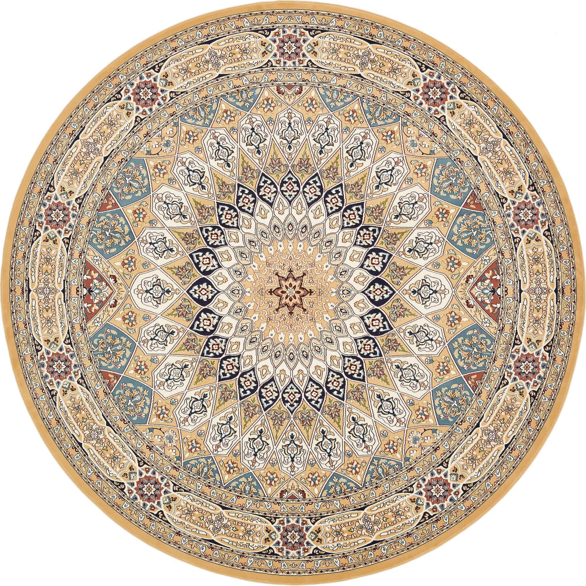 Persian Elegance Collection Area Rug -  Hamedan (Beige)