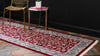 Persian Elegance Collection Area Rug -  Ardabil Runner Burgundy  lifestyle 50