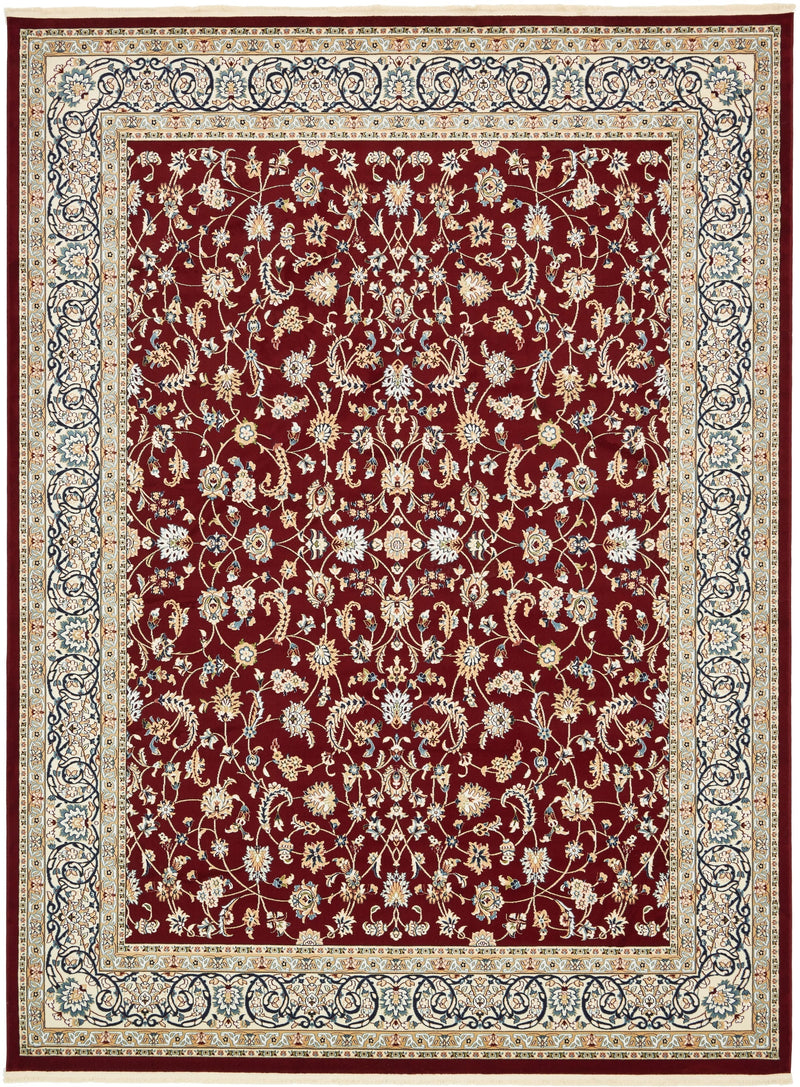 Persian Elegance Collection Area Rug -  Ardabil Rectangle Burgundy  lifestyle 2