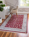 Persian Elegance Collection Area Rug -  Ardabil Rectangle Burgundy  lifestyle 7