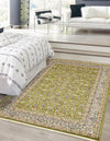 Persian Elegance Collection Area Rug -  Ardabil Rectangle Green  lifestyle 8