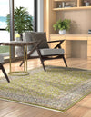 Persian Elegance Collection Area Rug -  Ardabil Rectangle Green  lifestyle 26