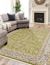 Persian Elegance Collection Area Rug -  Ardabil Rectangle Green  lifestyle 44