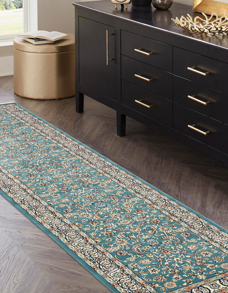 Persian Elegance Collection Area Rug -  Ardabil Runner Blue  lifestyle 139