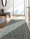 Persian Elegance Collection Area Rug -  Ardabil Runner Blue  lifestyle 154