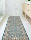 Persian Elegance Collection Area Rug -  Ardabil Runner Blue  lifestyle 197