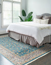 Persian Elegance Collection Area Rug -  Ardabil Rectangle Blue  lifestyle 21