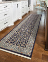 Persian Elegance Collection Area Rug -  Ardabil Runner Navy Blue  lifestyle 114