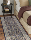 Persian Elegance Collection Area Rug -  Ardabil Runner Navy Blue  lifestyle 141