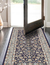 Persian Elegance Collection Area Rug -  Ardabil Runner Navy Blue  lifestyle 156