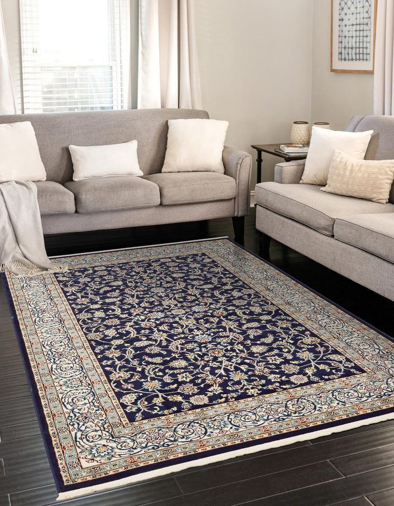 Persian Elegance Collection Area Rug -  Ardabil Rectangle Navy Blue  lifestyle 10