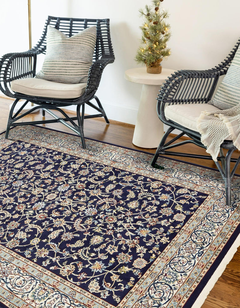 Persian Elegance Collection Area Rug -  Ardabil Rectangle Navy Blue  lifestyle 52