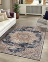 Coastal Manor Collection Area Rug -  Pelican Rectangle Dark Blue  lifestyle 2