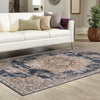 Coastal Manor Collection Area Rug -  Pelican Rectangle Dark Blue  lifestyle 18