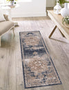 Coastal Manor Collection Area Rug -  Pelican Runner Dark Blue  lifestyle 28