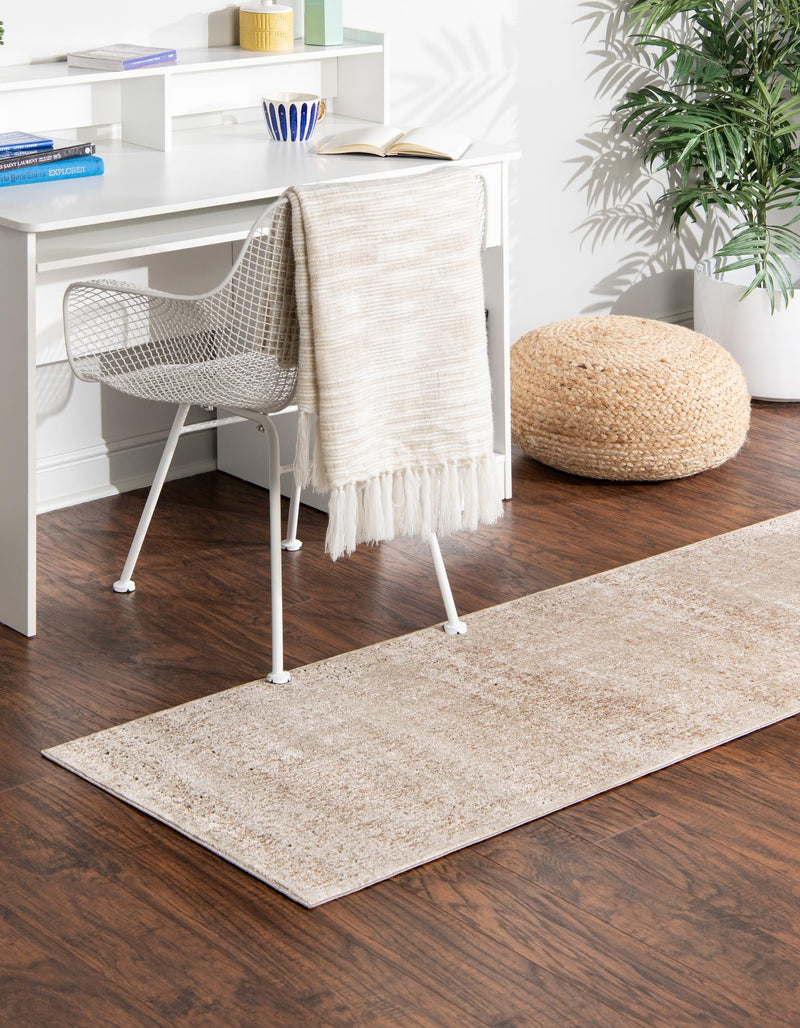 Coastal Manor Collection Area Rug -  Marina Runner Beige  lifestyle 37