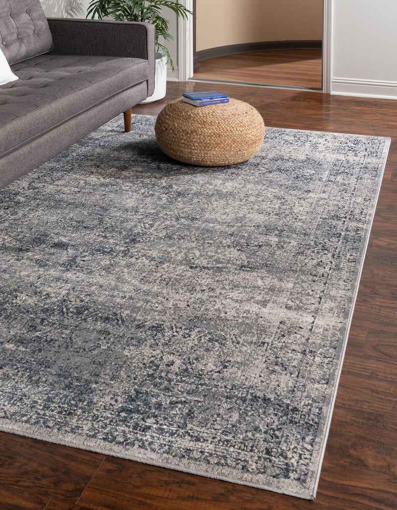 Coastal Manor Collection Area Rug -  Marina Rectangle Blue Gray  lifestyle 4