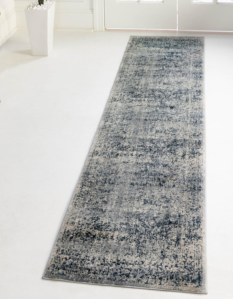 Coastal Manor Collection Area Rug -  Marina Runner Blue Gray  lifestyle 36