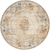 Coastal Manor Collection Area Rug -  Pierpoint Round Blue Cream  lifestyle 15