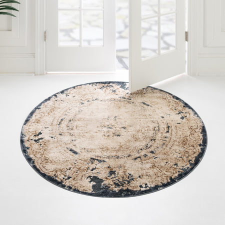 Coastal Manor Collection Area Rug -  Tidewater