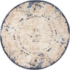 Coastal Manor Collection Area Rug -  Tidewater Round Cream  lifestyle 15