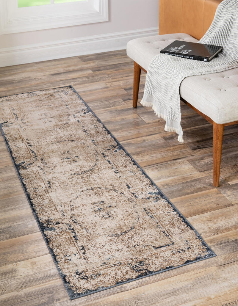 Coastal Manor Collection Area Rug -  Tidewater Runner Cream  lifestyle 20