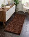 Plush Oasis Collection Area Rug - Serenity (Chocolate Brown) Runner Chocolate Brown  lifestyle 0