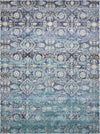 Charleston Elegance Collection Area Rug -  Magnolia Rectangle Teal Main