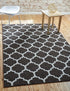 Lattice Gardens Collection Area Rug -  Bloomfield (Chocolate Brown)