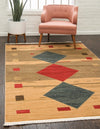 Zagros Oasis Collection Area Rug -  Susa Rectangular Tan  lifestyle 13