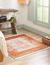 Rustic Charm Revival Collection Area Rug -  Pastoral Square Terracotta  lifestyle 32