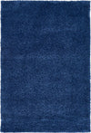 Solid Shag Seaside Collection Area Rug - Azure Cove (Navy Blue) Rectangle Navy Blue Main